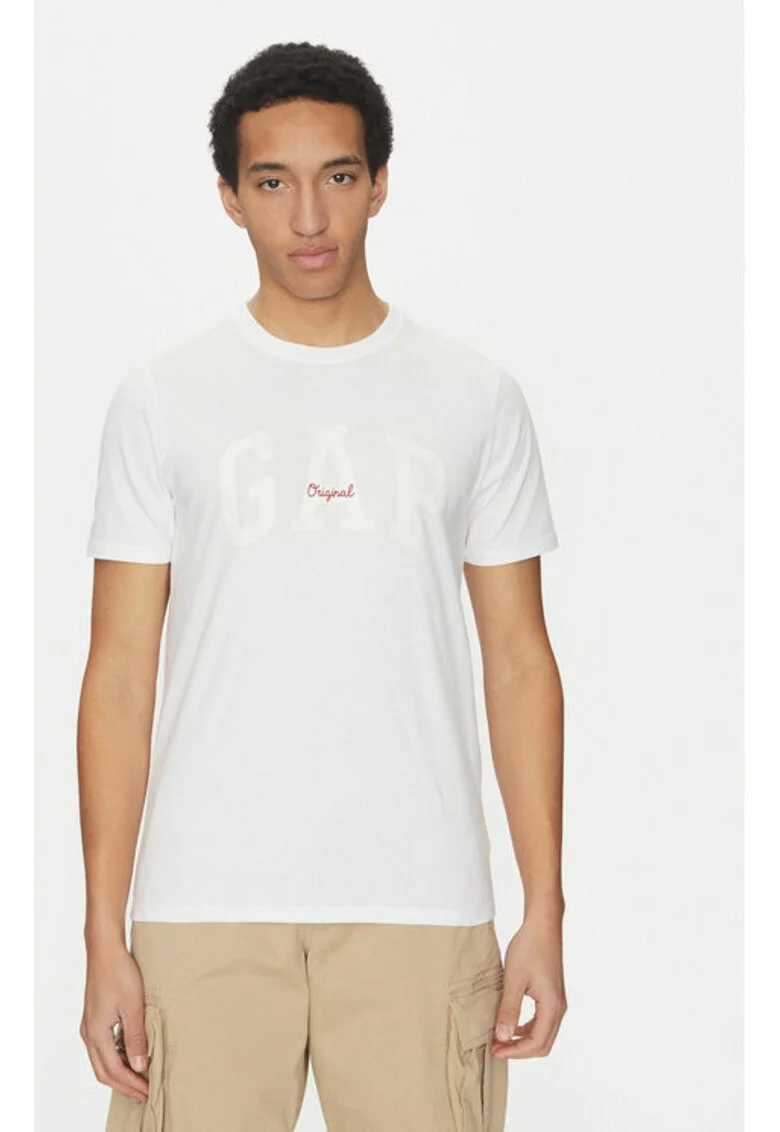 Tricou barbati,  305288431, Bumbac, Alb, Alb