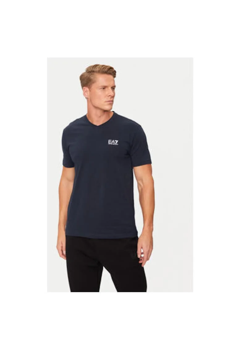 Tricou barbati, Emporio Armani  304213014, Bumbac, Albastru, Albastru