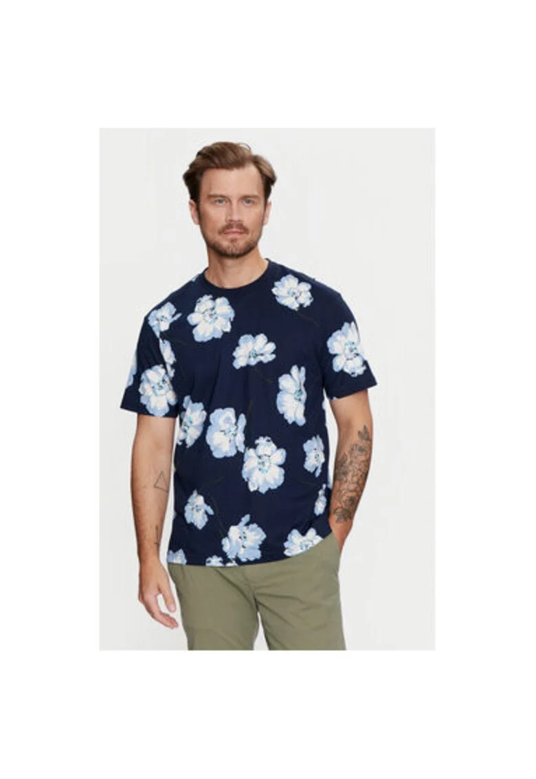 Tricou barbati,  304509025, Bumbac organic, Albastru, Albastru