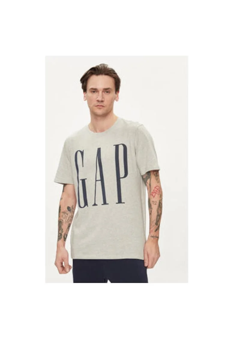 Tricou barbati,  304143588, Bumbac, Gri, Gri
