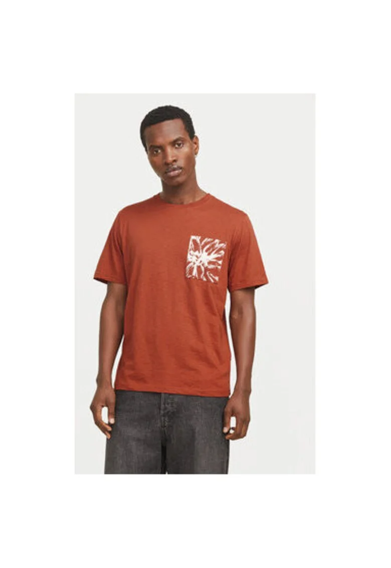 Tricou barbati,  304778476, Bumbac, Maro, Maro