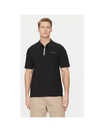 Tricou barbati,  304778841, Bumbac/Poliester, Negru, Negru