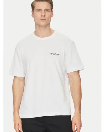 Tricou barbati,  304778384, Bumbac, Alb, Alb