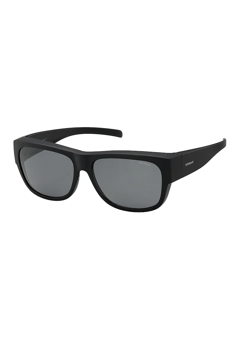 Ochelari de soare ovali unisex polarizati, Negru