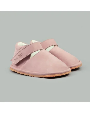 Pantofi Barefoot din piele naturala, Tadeis, Roz, Roz