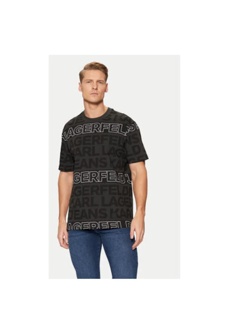 Tricou barbati,  304613944, Bumbac organic, Negru, Negru