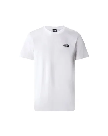 Tricou din amestec de bumbac cu decolteu la baza gatului, Alb optic