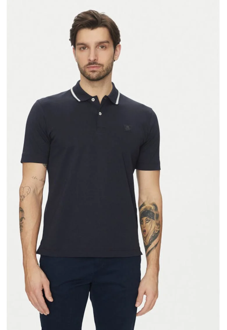 Tricou barbati,  304865374, Bumbac organic, Albastru, Albastru