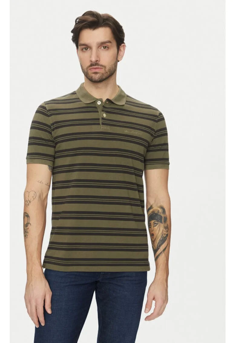 Tricou barbati,  304865381, Bumbac organic, Verde, Verde