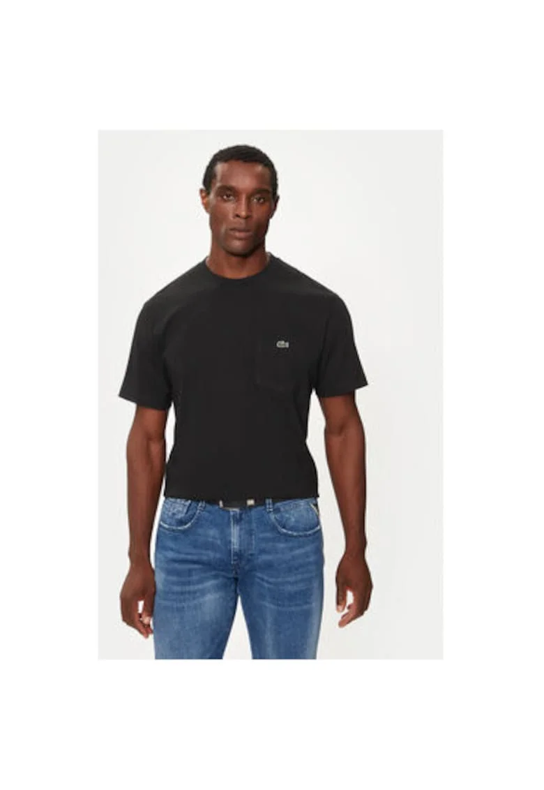 Tricou barbati,  304585968, Bumbac, Negru, Negru