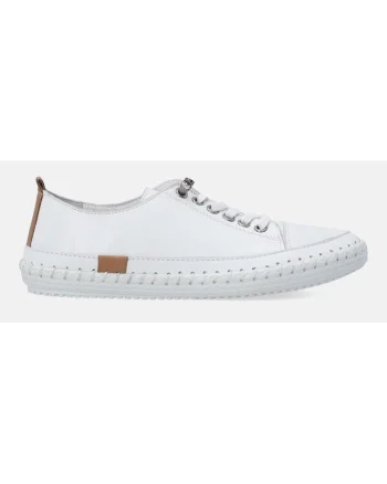 Pantofi din piele cu cusaturi decorative