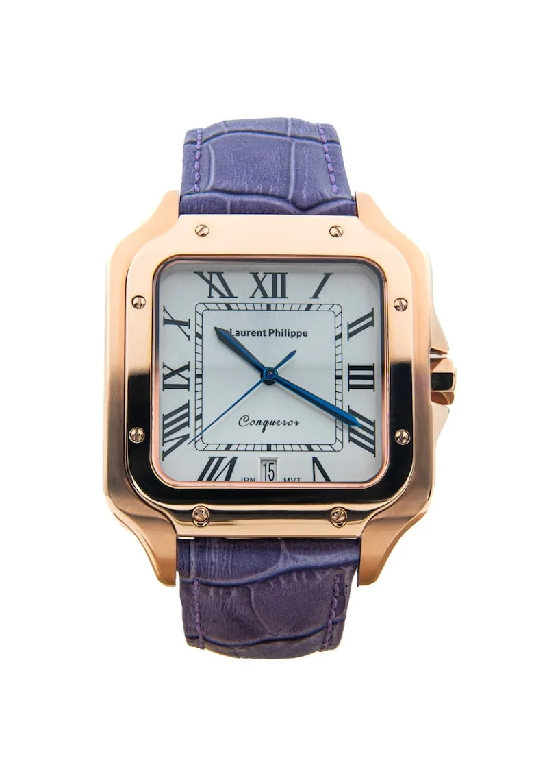 Ceas Conqueror Spirit of the Rose Orchidée Nocturne cu finisaj Rose Gold