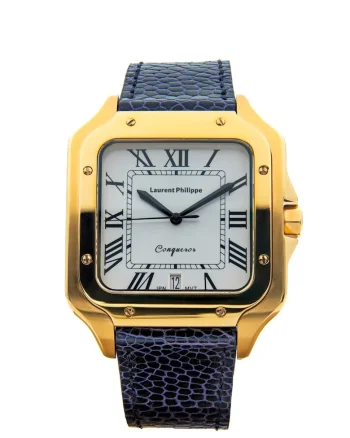Ceas Conqueror The Golden Empress Mystic Pearl cu finisaj Auriu, Otel Inoxidabil