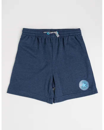 Pantaloni scurti din amestec de bumbac cu snur, Bleumarin