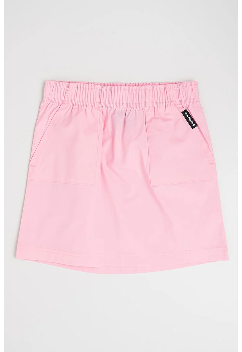 Fusta mini cu talie elastica, Roz