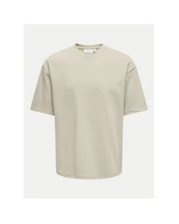 Tricou barbati,  304805547, Bumbac/Poliester, Bej, Bej