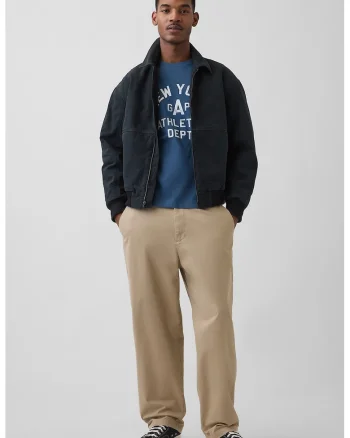 Tricou din bumbac cu imprimeu logo si text, Albastru petrol