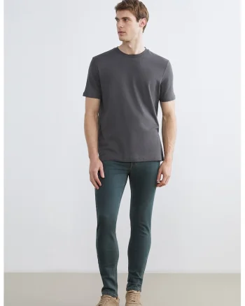 Blugi slim-fit cu design cinci buzunare, Verde