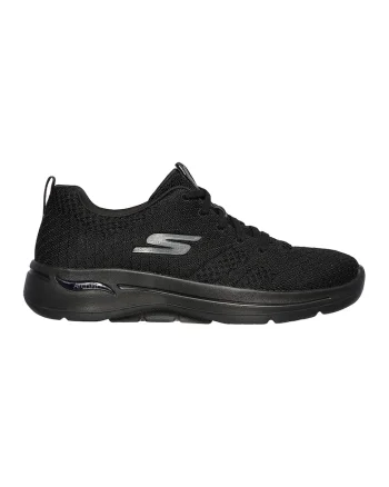 Pantofi sport de plasa tricotata GOwalk Arch Fit - Unify, Negru