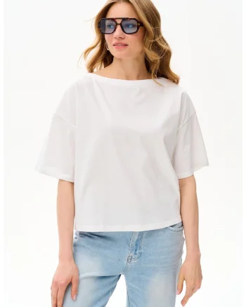 Tricou lejer cu maneci cazute Soren