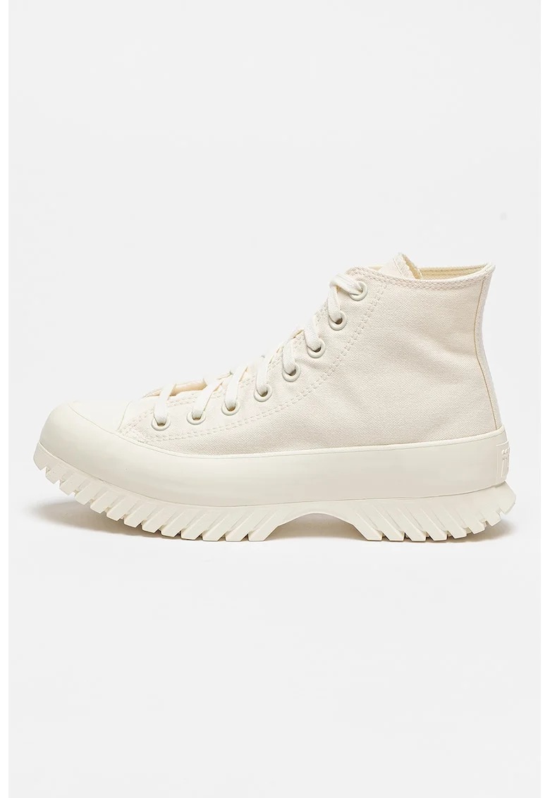 Tenisi unisex cu varf intarit Chuck Taylor All Star Lugged Lift, Alb murdar
