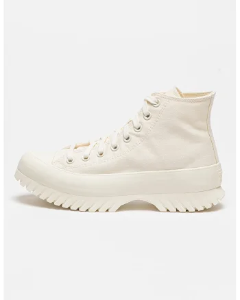 Tenisi unisex cu varf intarit Chuck Taylor All Star Lugged Lift, Alb murdar
