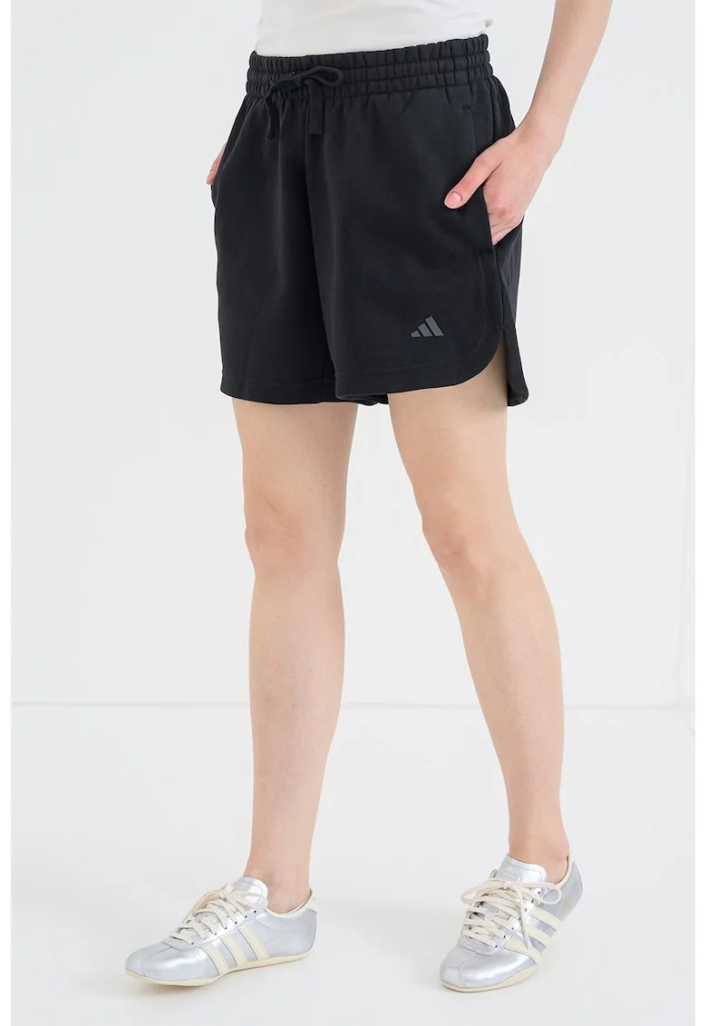 Pantaloni scurti de trening relaxed fit 3-Stripes, Negru