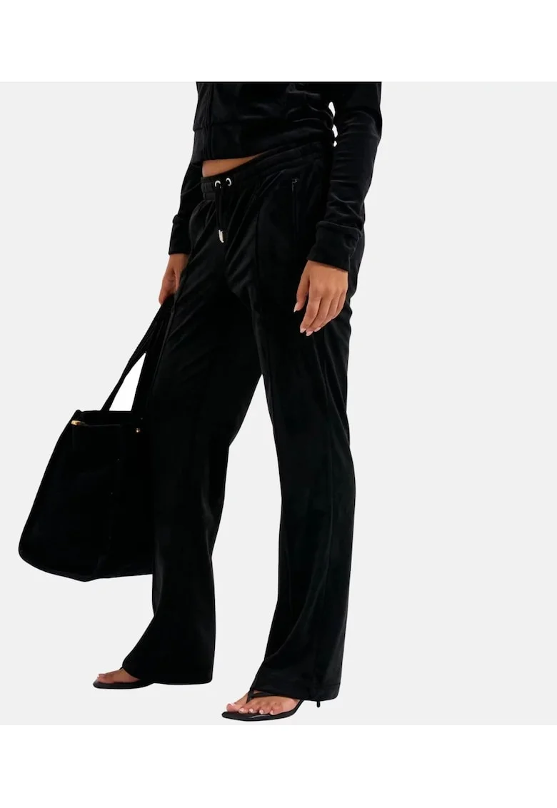Pantaloni de trening cu aspect catifelat Tina