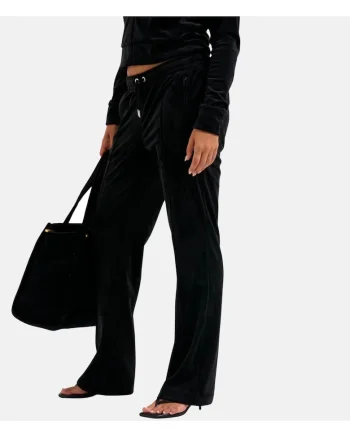 Pantaloni de trening cu aspect catifelat Tina