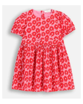 Rochie din tesatura, WC5128201MGK-022, Rosu/Rosu corai
