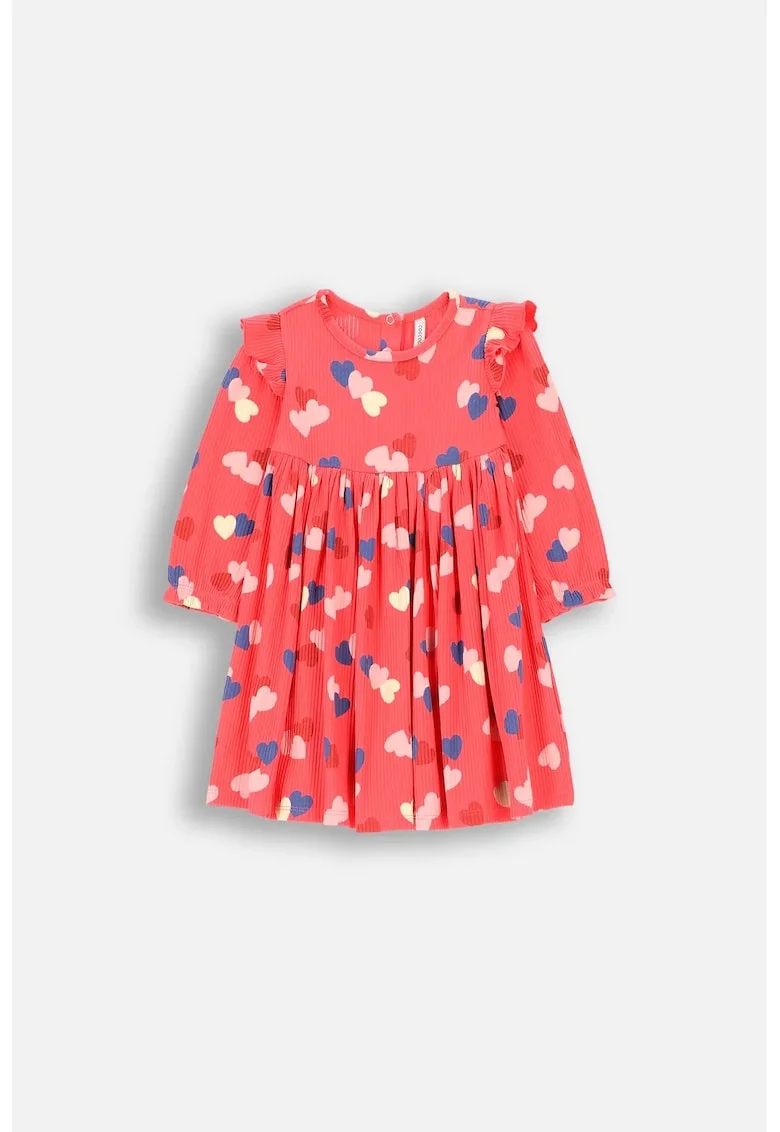 Rochie fete  tricot, rosu, Roz