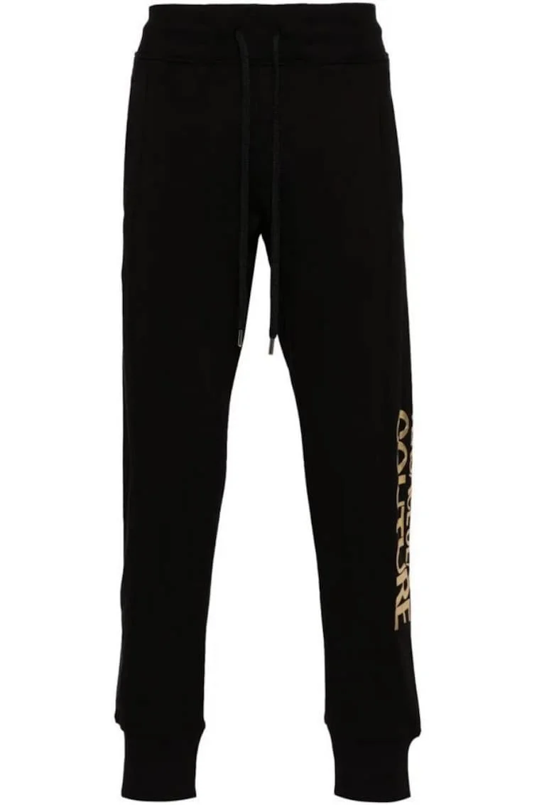 Pantaloni de trening cu logo metalizat