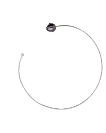 Colier din argint cu perla, Shadow Pearl, Produsul este livrat in ambalaj personalizat.