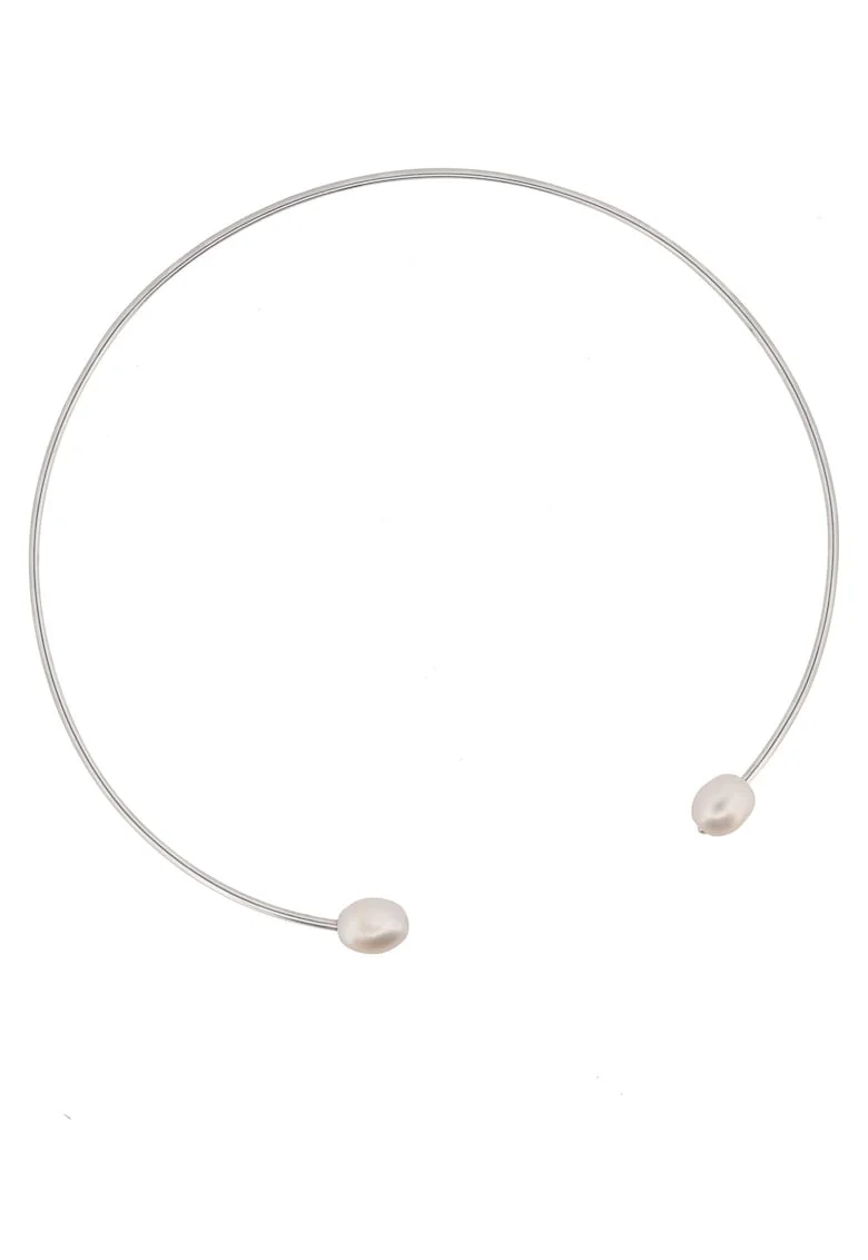 Colier din argint cu perle, Balance Pearl, Produsul este livrat in ambalaj personalizat.