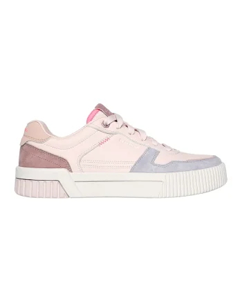 Pantofi sport cu garnituri de piele intoarsa Jade, Roz pal