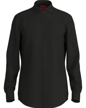Camasa uni slim fit cu nasturi