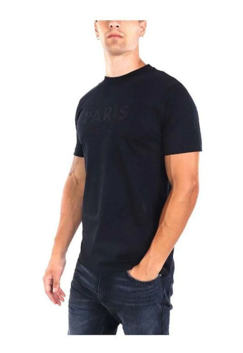 Tricou regular fit cu model text,