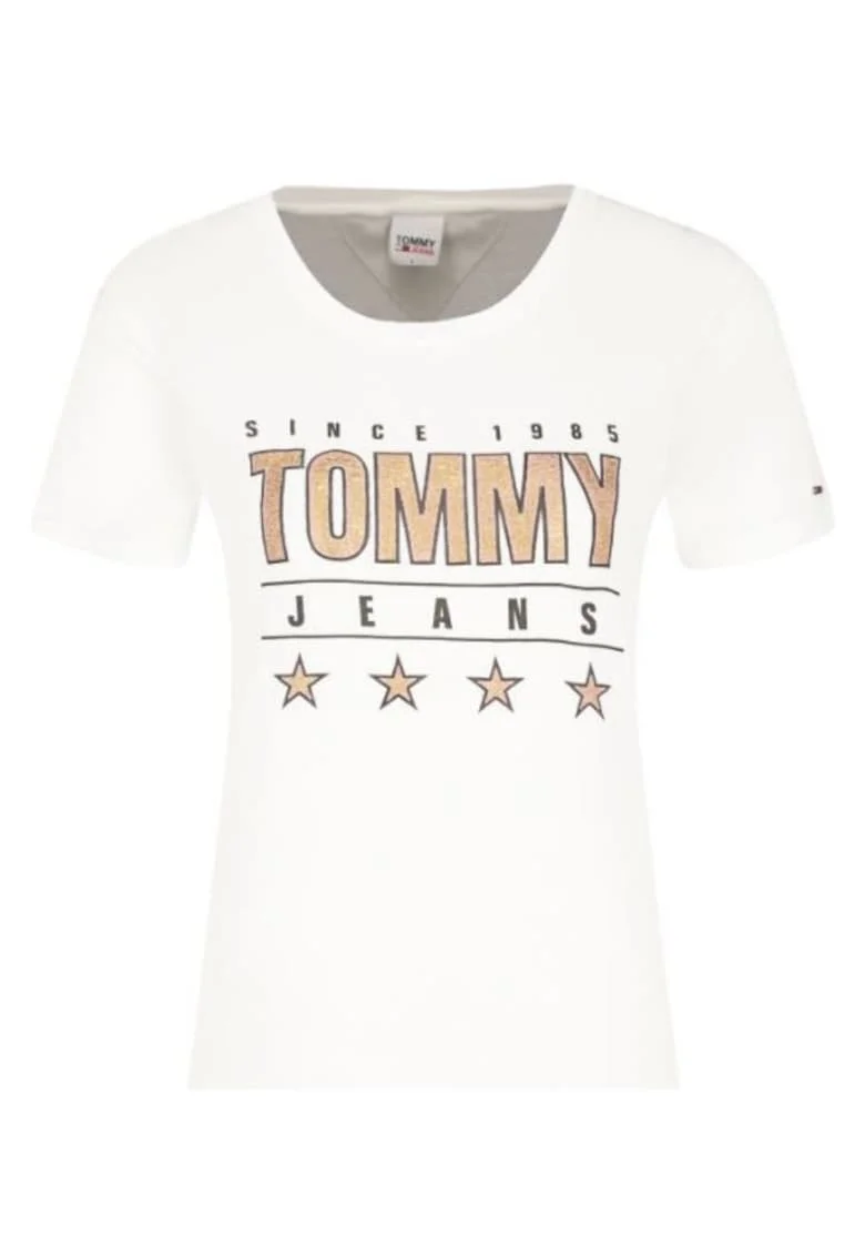 Tricou  slim fit cu imprimeu logo,