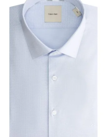 Camasa slim fit poplin cu monograma