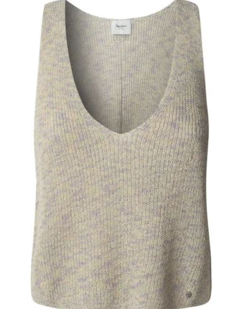Bluza tricotata cu decolteu in V