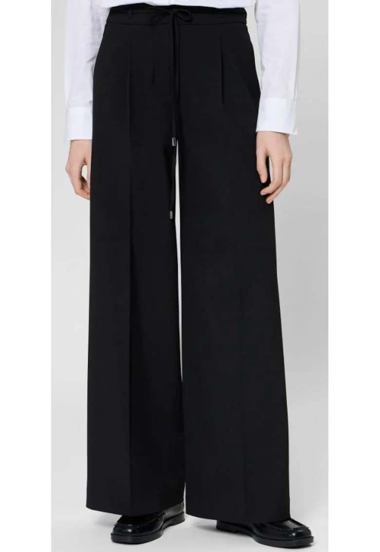 Pantaloni plisati cu talie ajustabila Haminde