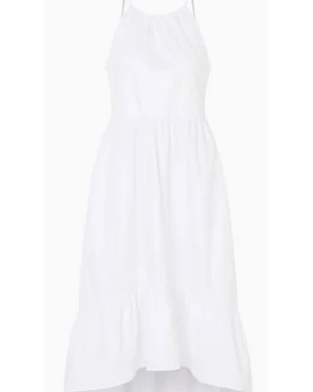 Rochie valoroasa cu croiala lejer din bumbac