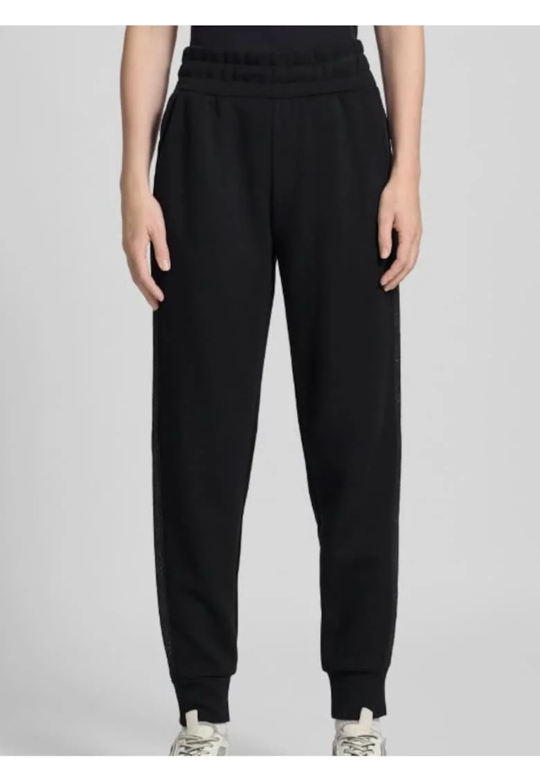Pantaloni lungi de trening slim fit cu talie elastica