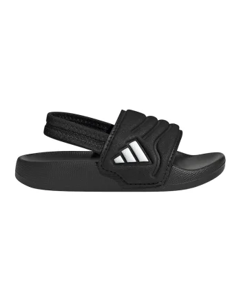 Sandale slingback Adilette, Alb/Negru