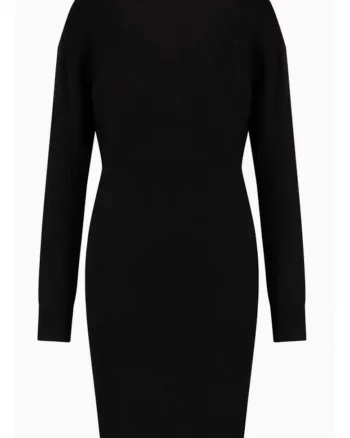 Rochie scurta din amestec de lana
