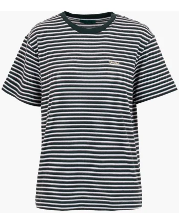 Tricou cu decolteu la baza gatului si dungi