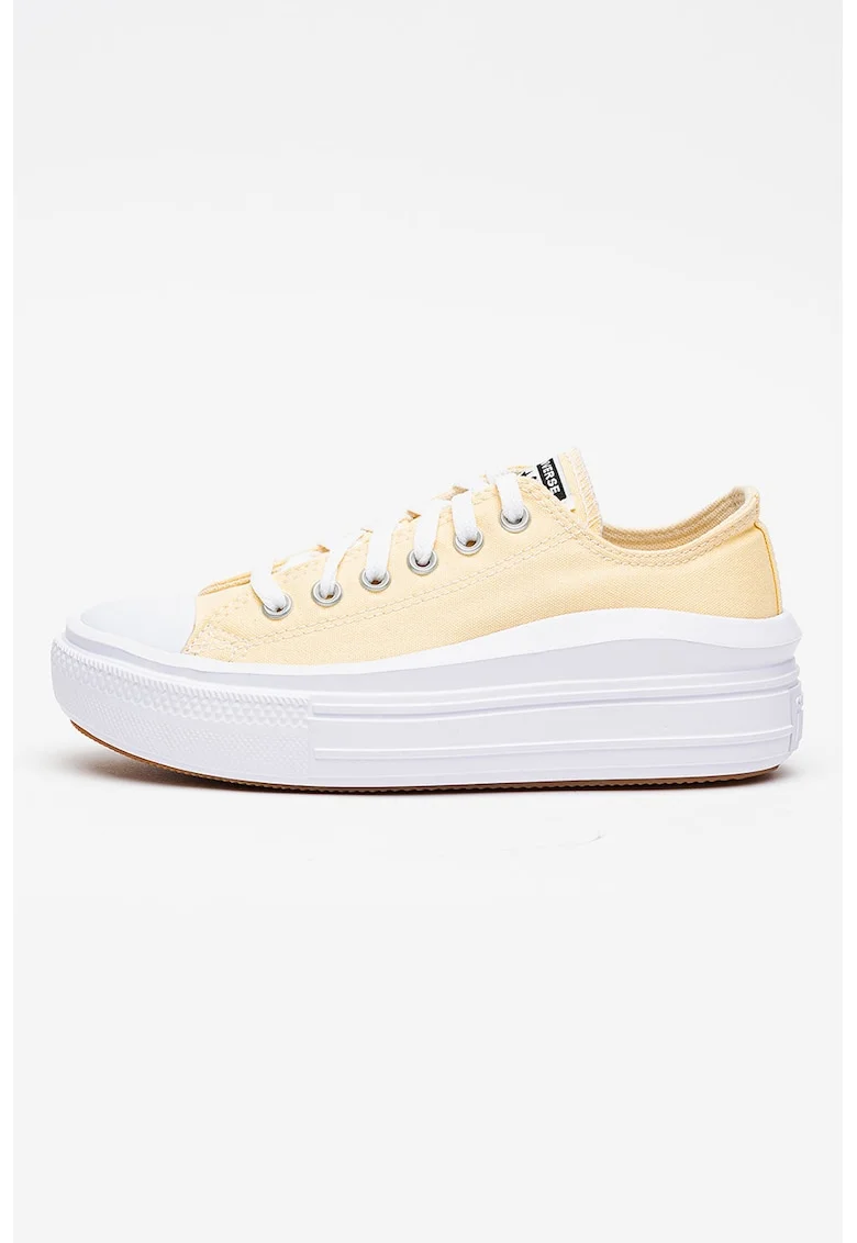 Pantofi sport din panza cu platforma Chuck Taylor All Star Move, Galben pal