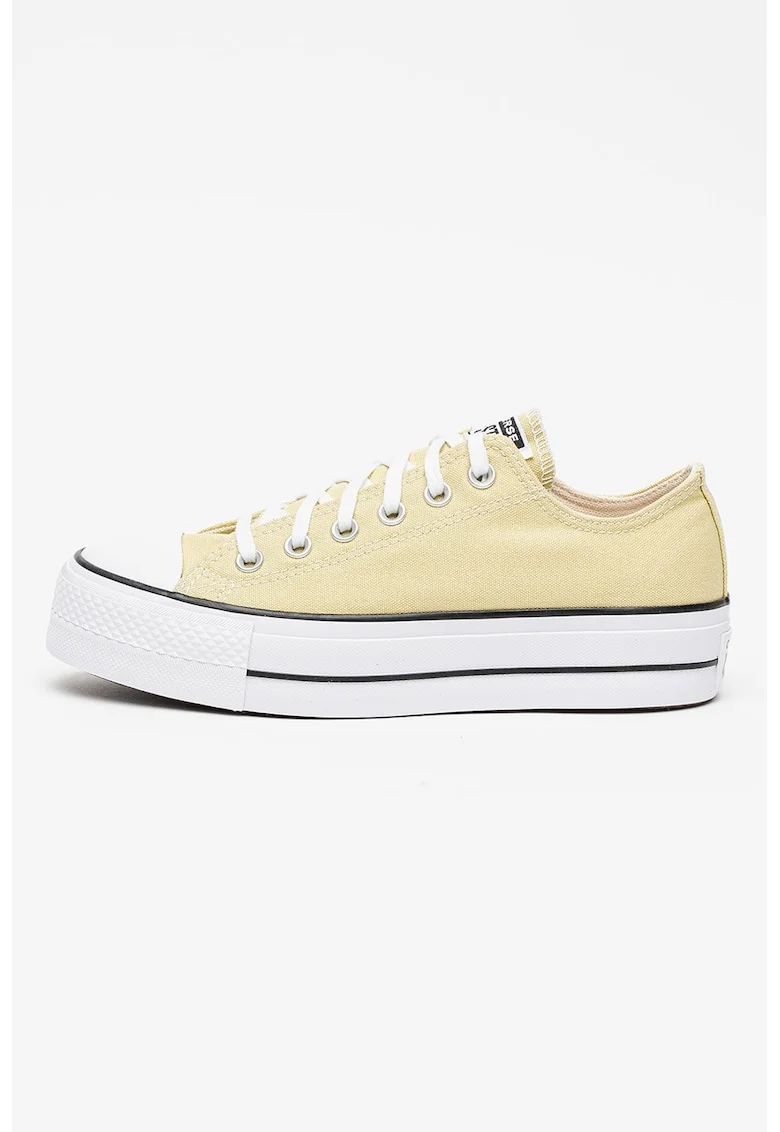 Tenisi low-cut cu platforma Chuck Taylor All Star Lift, Verde pal
