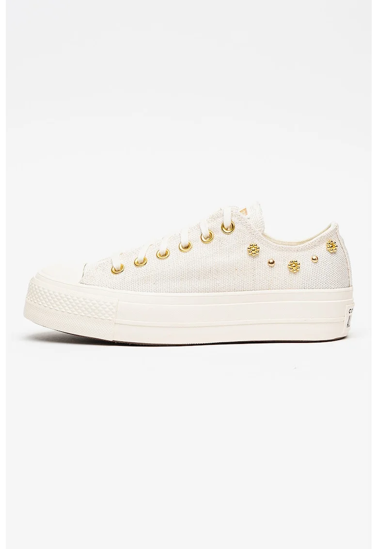 Pantofi sport Chuck Taylor All Star Lift cu platforma, Auriu/Crem
