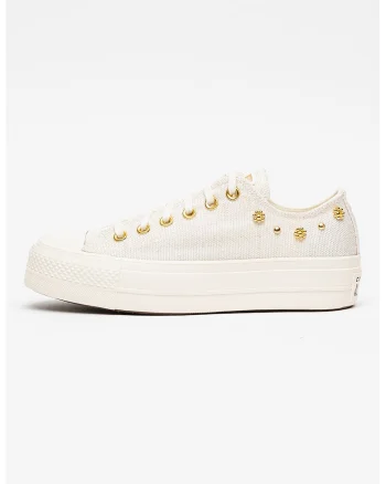 Pantofi sport Chuck Taylor All Star Lift cu platforma, Auriu/Crem